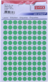 TANEX 10mm 108L GRN circle - Al Masam Stationery LLC